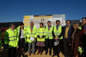 Magdalena Álvarez y Luís Garrido visitan las obras de la SE-40