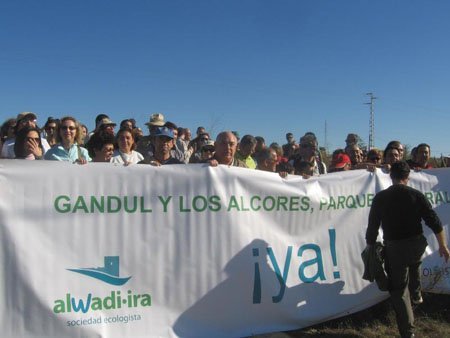 La asociación Alwadi-ira Ecologistas en Acción también está involucrada en la defensa de una mejor protección de los terrenos alcalareños de Gandul