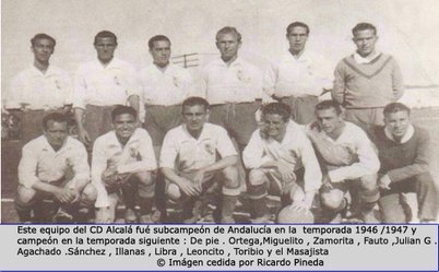La plantilla del CD Alcalá en la temporada 1946/1947