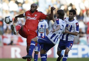 Kanoute no pudo perforar la meta de Aranzubia/SevillaFC