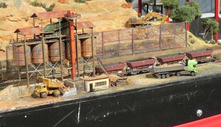 Una de las maquetas de Maquetren, colaborador de este encuentro, en el pasado mes de mayo