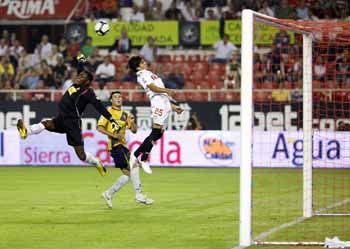 Negredo fue un jugador desacertado de cara al gol/SevillaFC