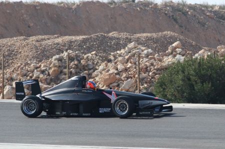 Bejarano, en uno de sus monoplazas de la Open Fórmula