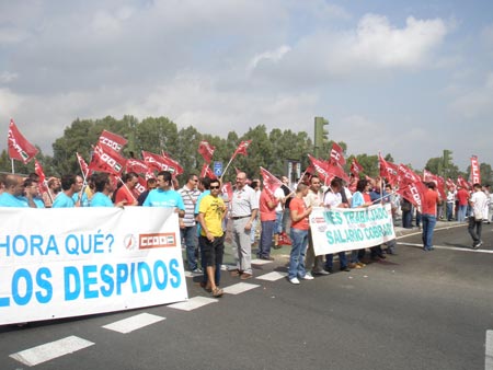 Una de las muchas manifestaciones en las que ha participado CCOO
