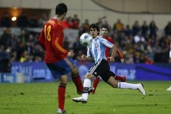 El extremo sevillista se estrenó ante España con la albiceleste/SevillaFC