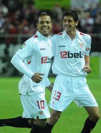 Luis Fabiano y José Carlos fueron los jugadores más destacados del encuentro/SevillaFC