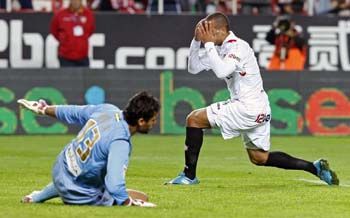 Las numerosas ocasiones fallidas fueron la clave de que el Sevilla no remontara/SevillaFC