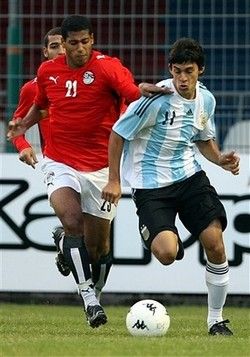 Perotti debutó ante España con la selección Argentina