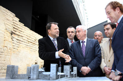 El Museo cuenta con una maqueta que representa la edificación.