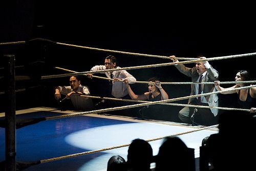 La obra Urtain revivie la transición española desde un ring de boxeo