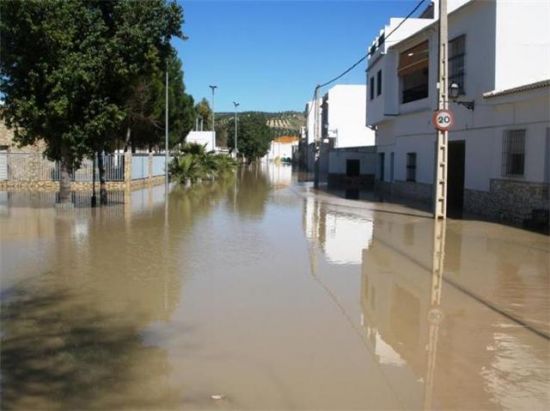 Las inundaciones han afectado a muchas calles de ambas localidades