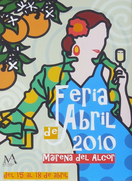 Cartel de la Feria de Abril 2010 de Mairena del Alcor./SA