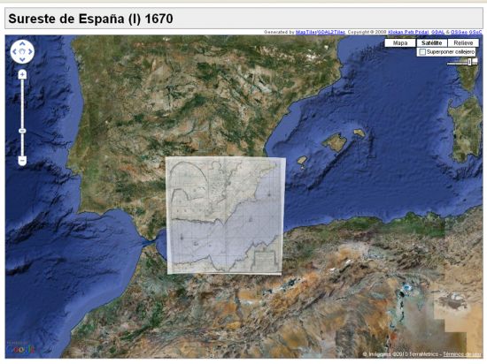 Ejemplo de cartografía de la exposición de la biblioteca general.