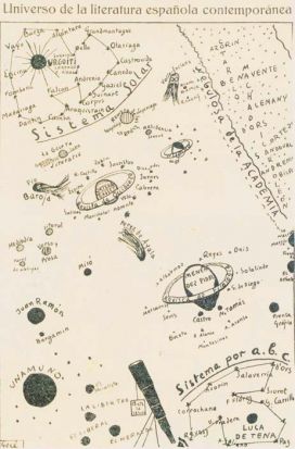 El universo de Giménez Caballero ilustra el cartel de la exposición