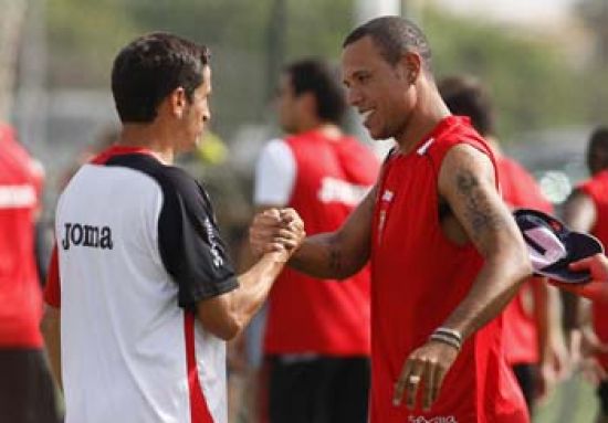 Manolo Jiménez podrá contar con Luis Fabiano la semana que viene/SevillaFC