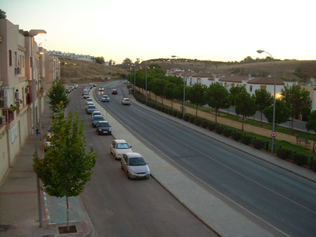 Vista de la carretera de Dos Hermanas en la salida de Alcalá/SA