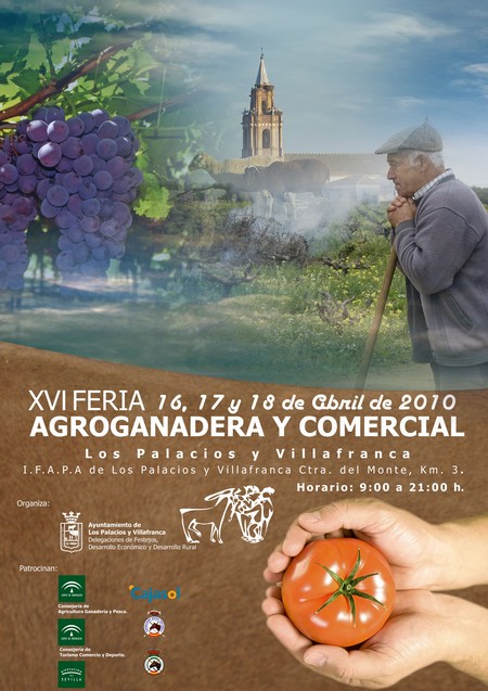 Cartel de la XVI edición de la Feria Agroganadera de Los Palacios y Villafranca./SA