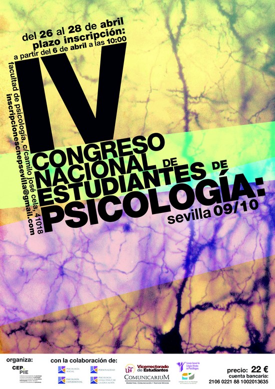Cartel del IV Congreso de estudiantes de psicología