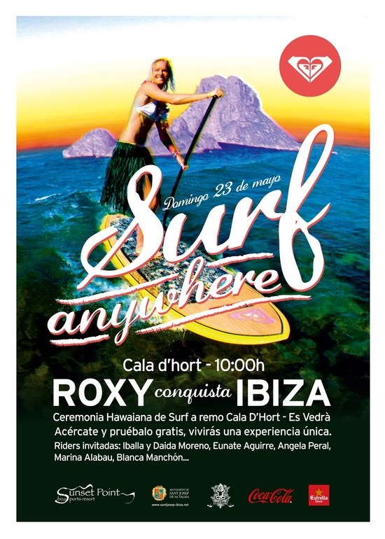 La windsurfista Blanca Manchón se toma este fin de semana un descanso en la Copa del Mundo para participar en el Roxy Surf Anywhere Ibiza 2010.