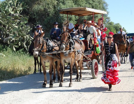 La Hermandad de Lebrija camina hacia El Rocío