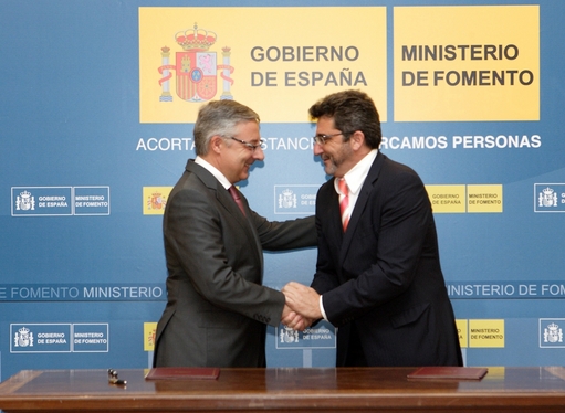 El minsterio de Fomento aporta a las obras un 75% del coste final/Agencia.