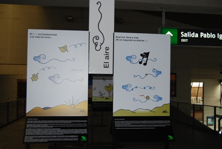 La exposición nos muestra las cuestiones al aire, al agua, a la tierra, a la energía, los bosques, los animales y al ser humano. /sa