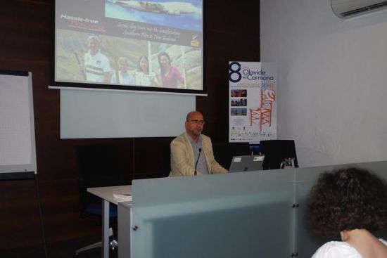 Carlos Rosado, en un momento de su conferencia