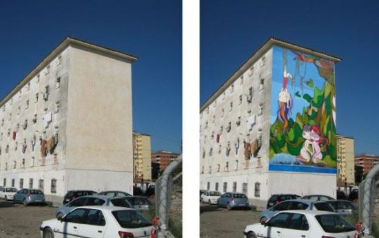 En todos los murales se plasmará un mensaje de concienciación social sobre los Objetivos del Milenio