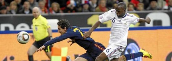 Jesús Navas, en un partido amistoso contra Francia/sevillafc