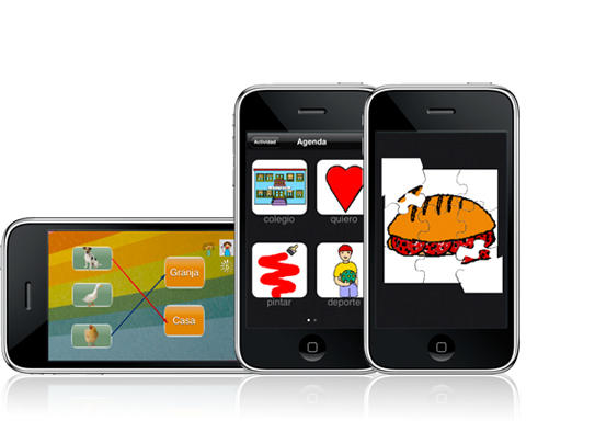 La aplicación permite la enseñanza a través de imágenes y sonidos