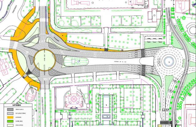 Plano de la actuación que se ejecutará en el entorno de La Pasarela a partir de septiembre