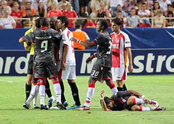 Decepción en el plantel sevillista por la eliminación/SevillaFC