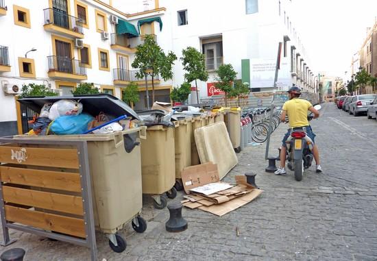 El sistema podría evitar la imagen de contenedores llenos de basura