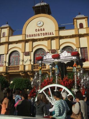 Salida de la hermandad de Camas hacia el Rocio/ Sevilla Actualidad