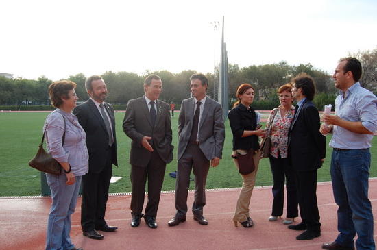 Las autoridades visitaron las instalaciones donde se desarrollarán las miniolimpiadas
