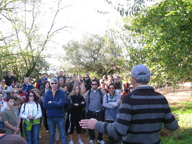 Los senderistas salieron a comprobar el estado de conservación del paraje natural