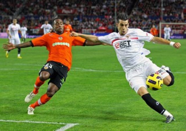 Álvaro Negredo abrió el marcador en la primera parte/Sevilla FC