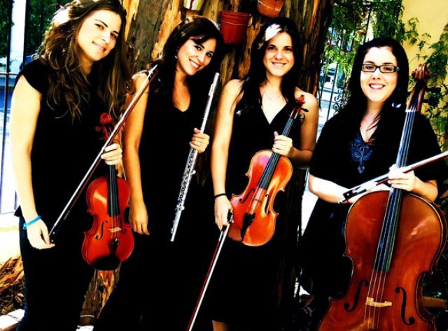 El Cuarteto de flauta y cuerda, constituido por Aída Naranjo, Laura Rubiales, Ester Casado y Mª Pilar Rueda