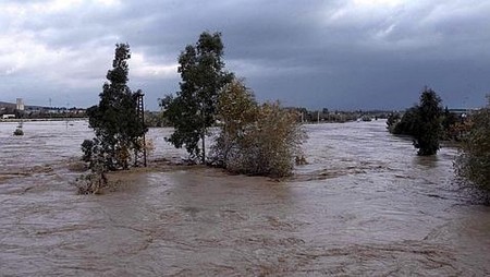 Hasta mañana miércoles al mediodía se mantendrá activada la alerta naranja por el temporal en la provincia de Sevilla./EFE