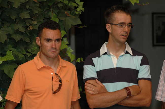 Jesús Rosendo y Javier Ramírez, dos de los ciclistas premiados por el Ayuntamiento