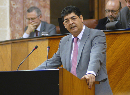 Diego Valderas, coordinador general de Izquierda Unida Los Verdes-Convocatoria por Andalucía (IULV-CA). /SA