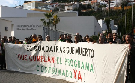 Tanto la plataforma cívica ‘Salvemos el Guadaíra’ como el PA consideraron este acto como una