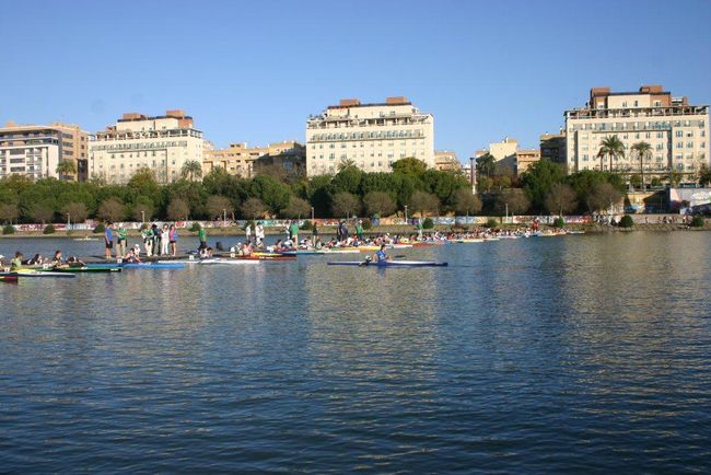 Campeonato nacional de piragüismo celebrado en Sevilla/SA