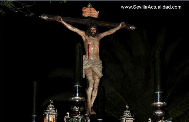 El Cristo de la Vera Cruz en su última procesión da imagen al cartel de la Semana Santa de Castilblanco 2011 / Sevilla Actualidad