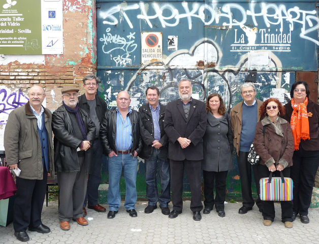 Torrijos esta mañana a las puertas de la fábrica/SA