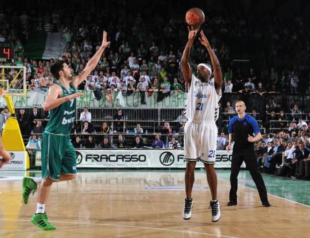 Proeza del Cajasol en el Palaverde de Treviso/Agencias
