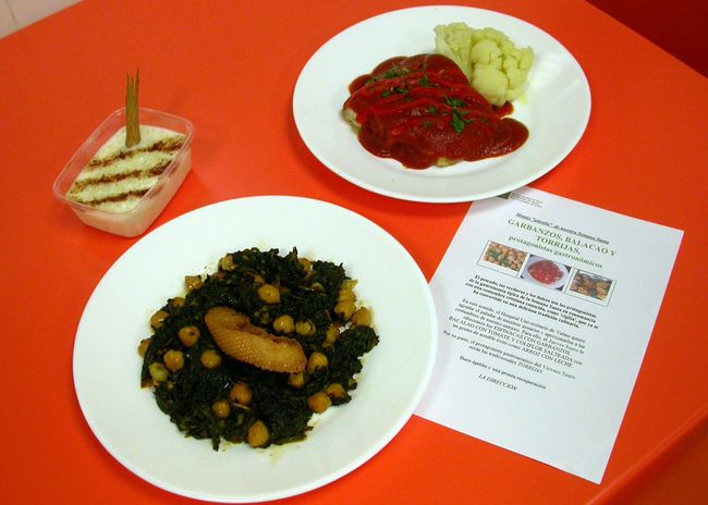 Espinacas, Bacalao, Torrijas o Arroz con leche componen el menú cofrade del Hospital de Valme