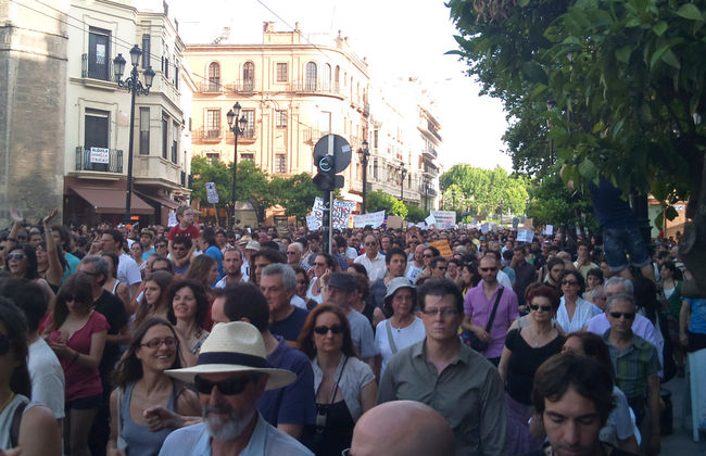 Imagen tomada por el twittero Luis Rull hoy en Sevilla/Luis Rull