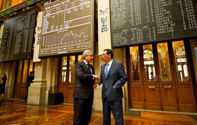 Goñi y Pulido en la Bolsa de Madrid