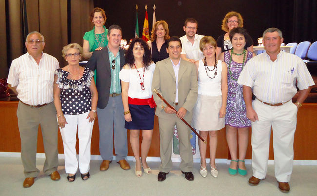 Parte de la nueva Corporación Municipal de Casariche